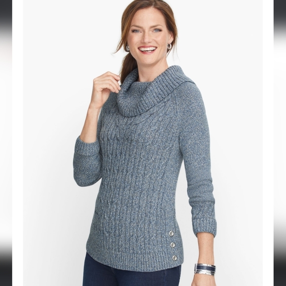 ❗️NWOT❗️TALBOTS Cable Cowlneck Sweater - Marla Size XL - Picture 8 of 8